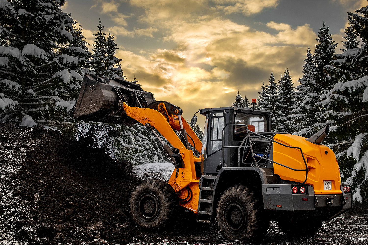 Колесный погрузчик П465